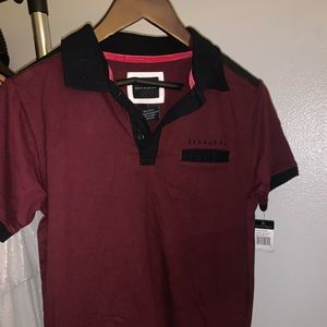 Burgundy Sean John polo shirt